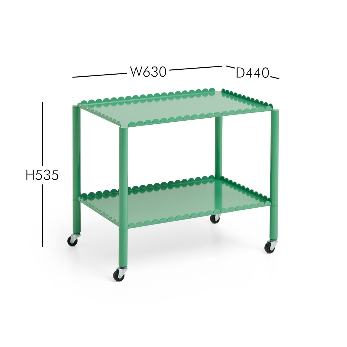 HAY（ヘイ） / ARCS TROLLEY（アークス トロリー）LOW / ジェードグリーン / ワゴン
