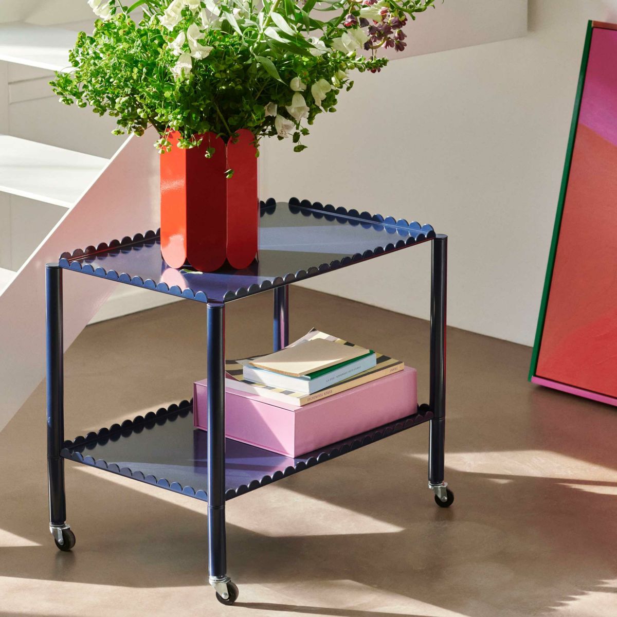 HAY（ヘイ） / ARCS TROLLEY（アークス トロリー）LOW / スチールブルー / ワゴン