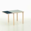 【復刻記念モデル】Artek（アルテック） / TABLE DL81C（ドロップリーフテーブル） / folding table / バーチ材 / 天板・ヴェイパー スモーキーブルーリノリウム / 79-112.5×75cm / 伸長式テーブル