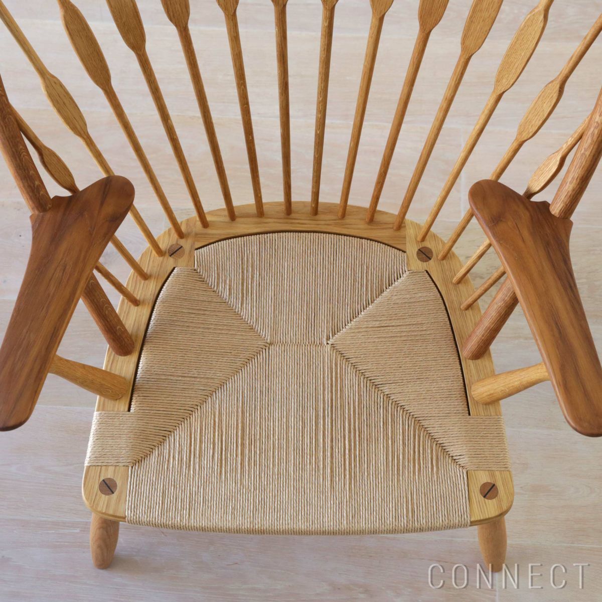 PP Mobler（PPモブラー） / PP550 Peacock Chair（ピーコックチェア） / オーク材・オイル仕上げ / アームチーク / ナチュラルペーパーコード