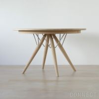 PP Mobler（PPモブラー） / PP75 / オーク材・ソープ仕上げ / Φ120 / テーブル / 伸長板取付不可