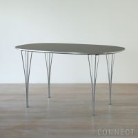 FRITZ HANSEN（フリッツ・ハンセン） / TABLE SERIES（テーブルシリーズ）B611 / スーパー楕円テーブル / グレー / クローム脚