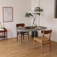 FRITZ HANSEN（フリッツ・ハンセン） / TABLE SERIES（テーブルシリーズ）B611 / スーパー楕円テーブル / グレー / クローム脚