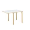 Artek（アルテック） / TABLE DL81C（ドロップリーフテーブル） / folding table / バーチ材 / 天板・ホワイトラミネート / 79-112.5×75cm / 伸長式テーブル