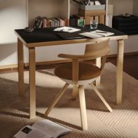 Artek（アルテック） / TABLE 80B / バーチ材 / 天板・ブラックリノリウム / 100×60cm / テーブル