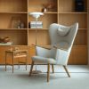 【キャンペーン特別価格】【ポイント10倍】CARL HANSEN & SON（カール・ハンセン＆サン） / CH78 ラウンジチェア（復刻ママベア） / オーク材・オイル仕上げ / Umber（アンバー）61273