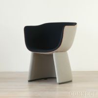 FRITZ HANSEN（フリッツ・ハンセン） / MONOLIT（モノリット） / Vidar（ヴィダー）0222 ベージュ×0182 アンスラサイト / レザーパイピングあり / ラウンジチェア