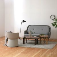 FRITZ HANSEN（フリッツ・ハンセン） / MONOLIT（モノリット） / CM231 / Vidar（ヴィダー）0182 アンスラサイト×0222 ベージュ / レザーパイピングありモデル / ラウンジチェア