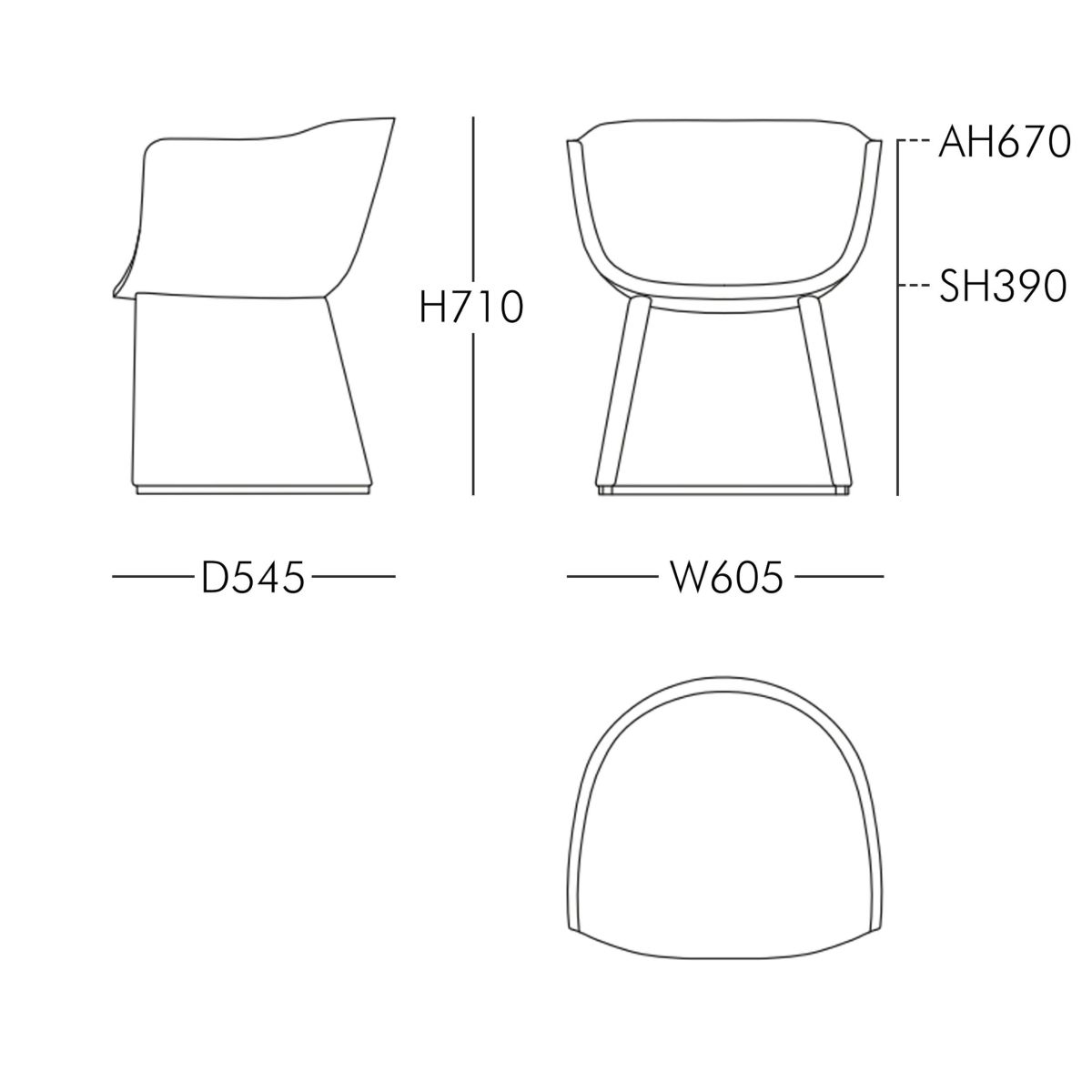 FRITZ HANSEN（フリッツ・ハンセン） / MONOLIT（モノリット） / CM231 / Vidar（ヴィダー）0182 アンスラサイト×0222 ベージュ / レザーパイピングありモデル / ラウンジチェア