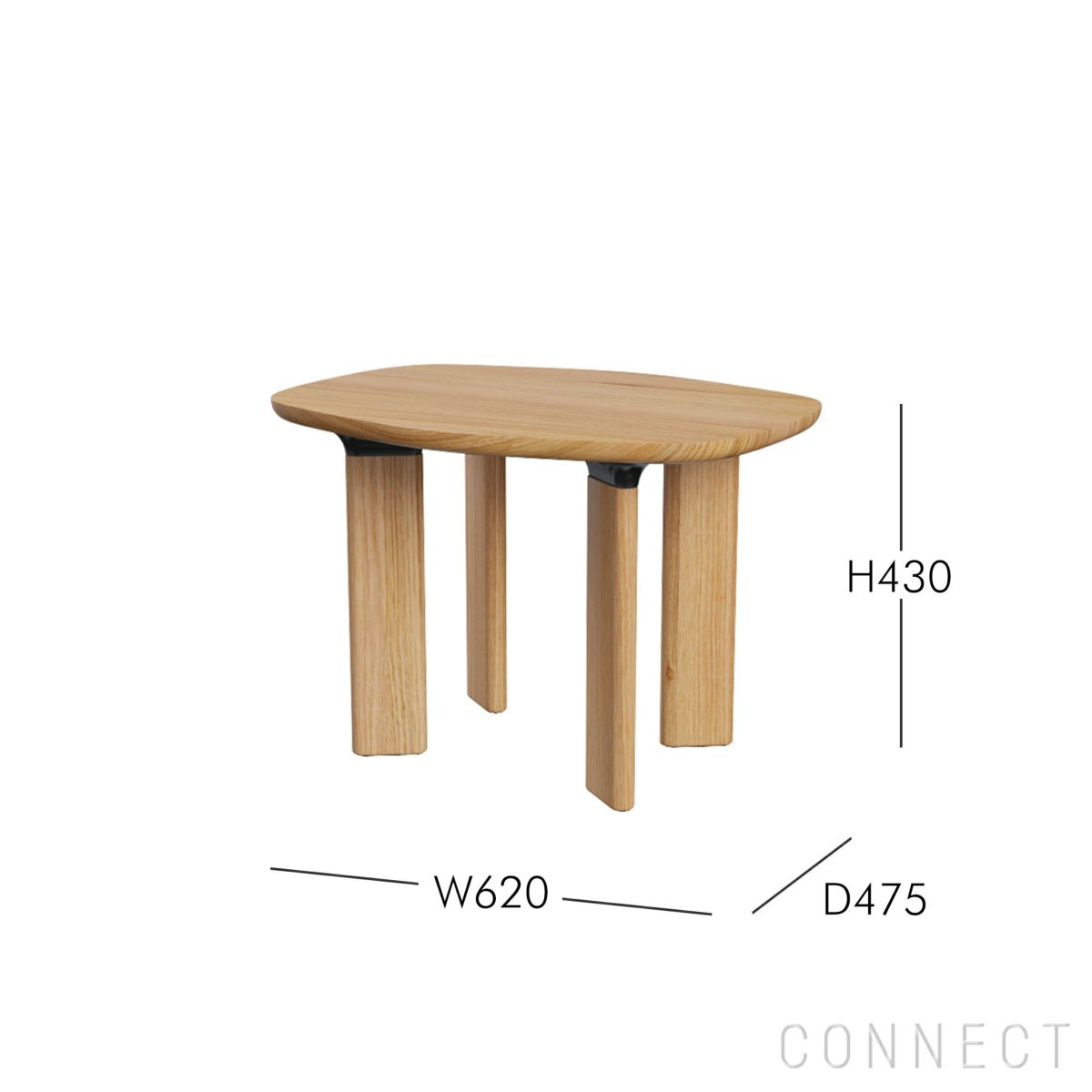 FRITZ HANSEN（フリッツ・ハンセン） / ANALOG（アナログ） / JH43A / オーク / サイドテーブル