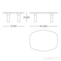 FRITZ HANSEN（フリッツ・ハンセン） / ANALOG（アナログ） / JH63A / ウォルナット / コーヒーテーブル