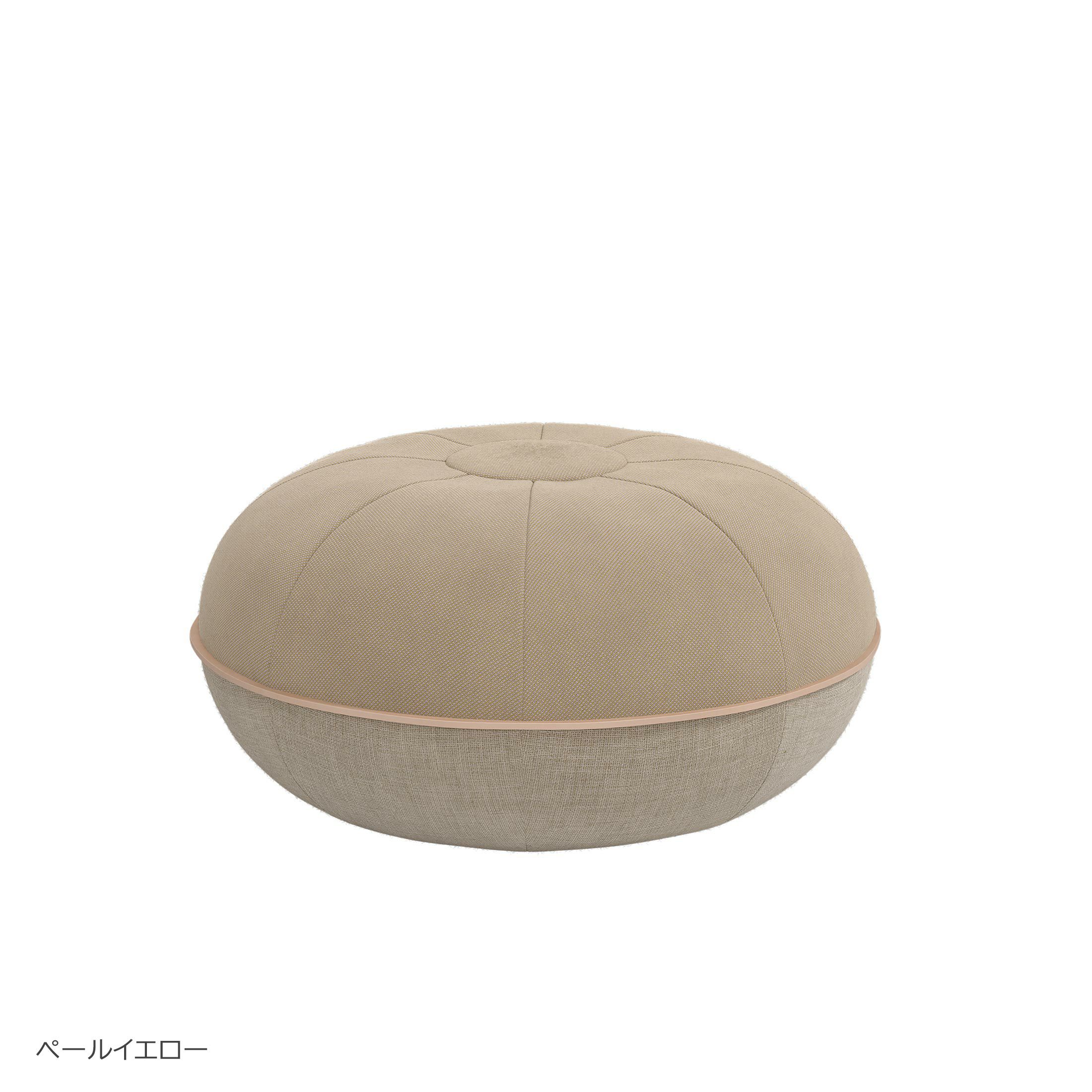 【2025年新色】FRITZ HANSEN（フリッツ・ハンセン） / Cecilie Manz（セシリエ・マンツ） / POUF（プフ）S / スチールグレー / ペールイエロー