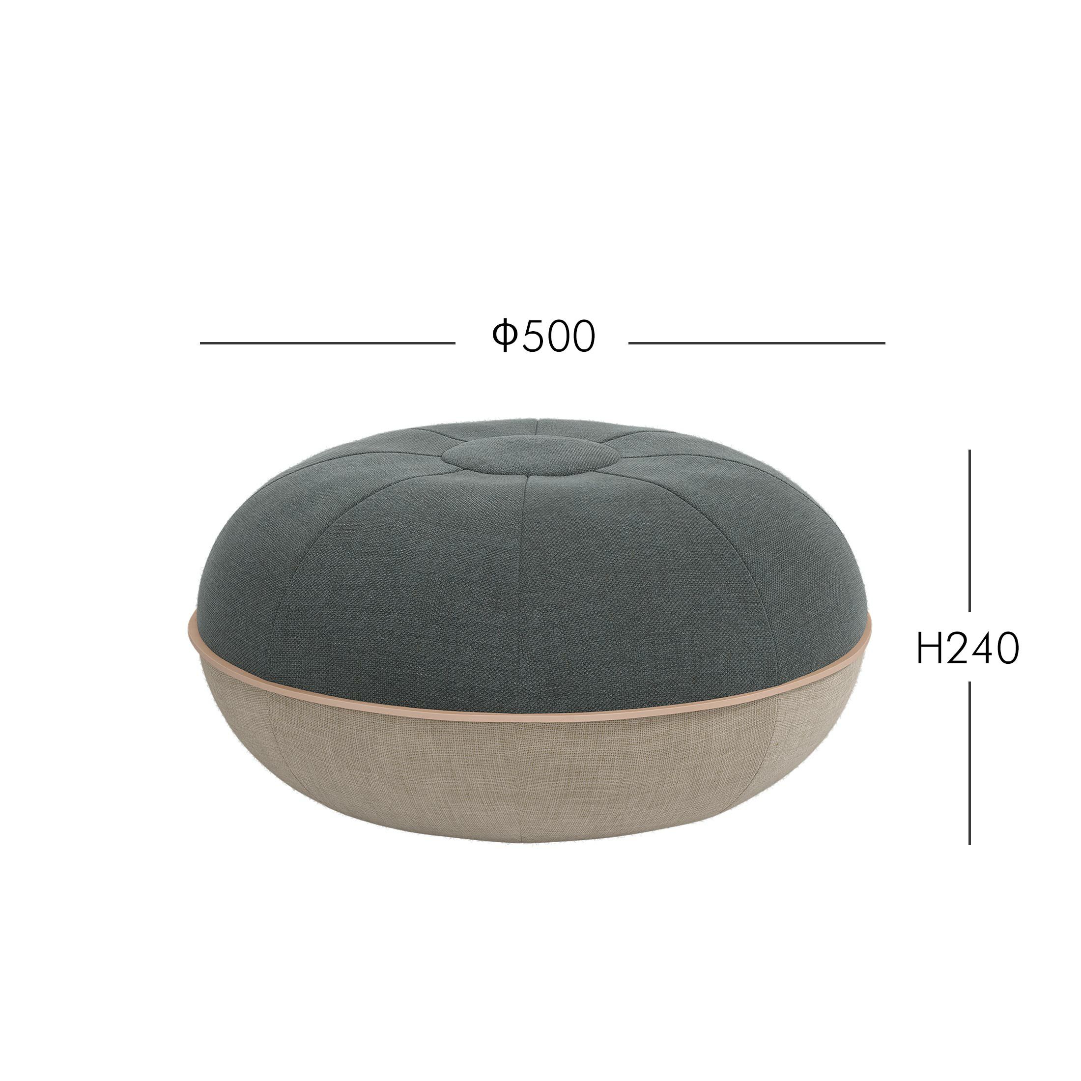 【2025年新色】FRITZ HANSEN（フリッツ・ハンセン） / Cecilie Manz（セシリエ・マンツ） / POUF（プフ）S / スチールグレー / ペールイエロー