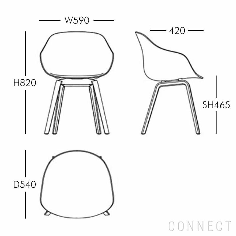 HAY（ヘイ） / AAC222 2.0 チェア / メランジェクリーム