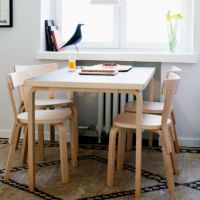 Artek（アルテック） / TABLE 81B / バーチ材 / 天板・ブラックリノリウム / 120×75cm / テーブル