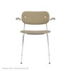 Audo Copenhagen（オドー・コペンハーゲン） / CO DINING CHAIR（コ ダイニング チェア）/ アームチェア / Natural Oak / Audo Boucl&#233;（オドー ブークレ）02 / クロームベース