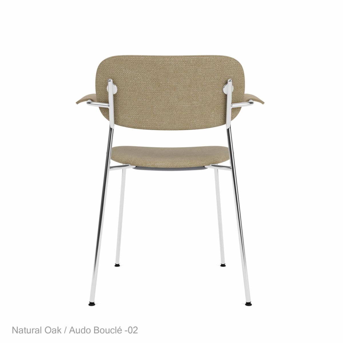 Audo Copenhagen（オドー・コペンハーゲン） / CO DINING CHAIR（コ ダイニング チェア）/ アームチェア / Natural Oak / Audo Boucl&#233;（オドー ブークレ）02 / クロームベース
