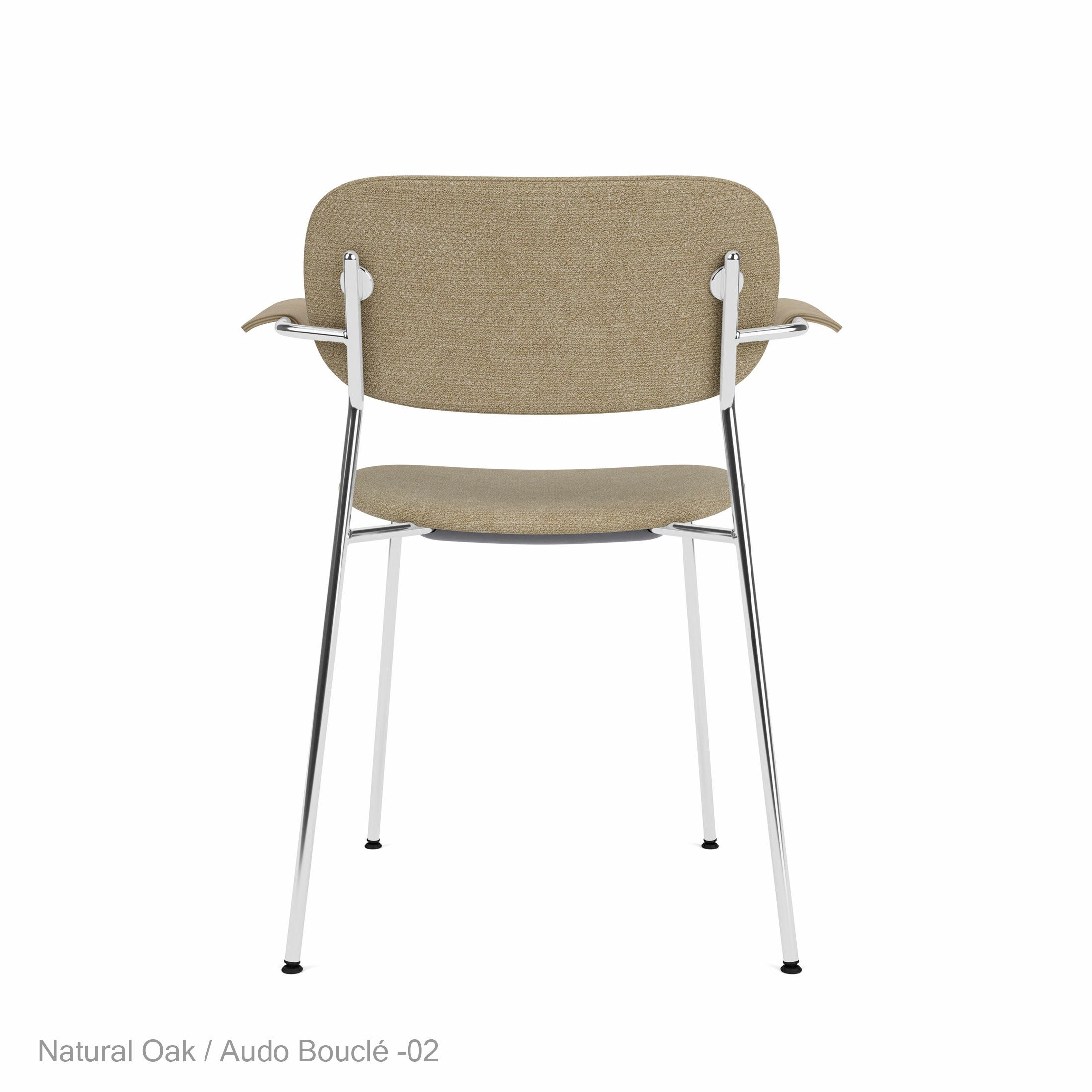 Audo Copenhagen（オドー・コペンハーゲン） / CO DINING CHAIR（コ ダイニング チェア）/ アームチェア / Natural Oak / Audo Bouclé（オドー ブークレ）02 / クロームベース