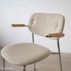 Audo Copenhagen（オドー・コペンハーゲン） / CO DINING CHAIR（コ ダイニング チェア）/ アームチェア / Natural Oak / Audo Boucl&#233;（オドー ブークレ）02 / クロームベース