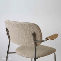 Audo Copenhagen（オドー・コペンハーゲン） / CO DINING CHAIR（コ ダイニング チェア）/ アームチェア / Natural Oak / Audo Boucl&#233;（オドー ブークレ）02 / クロームベース