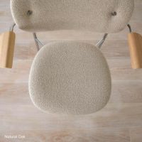 Audo Copenhagen（オドー・コペンハーゲン） / CO DINING CHAIR（コ ダイニング チェア）/ アームチェア / Natural Oak / Audo Bouclé（オドー ブークレ）02 / クロームベース