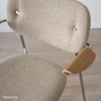 Audo Copenhagen（オドー・コペンハーゲン） / CO DINING CHAIR（コ ダイニング チェア）/ アームチェア / Natural Oak / Audo Bouclé（オドー ブークレ）02 / クロームベース