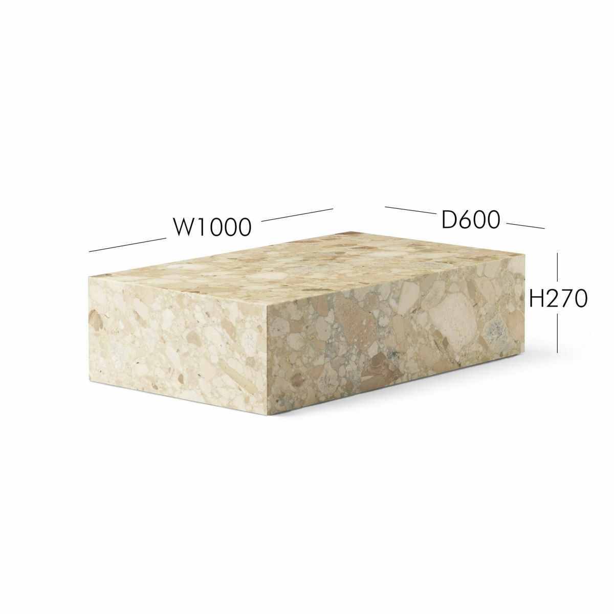 Audo Copenhagen（オドー・コペンハーゲン） / PLINTH LOW（プリンス ロー） /  大理石 / 全6色 / テーブル