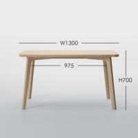 MARUNI COLLECTION（マルニコレクション） / HIROSHIMA ダイニングテーブル  130 / ビーチ材 / ウレタン樹脂塗装（ナチュラルホワイト） / テーブル