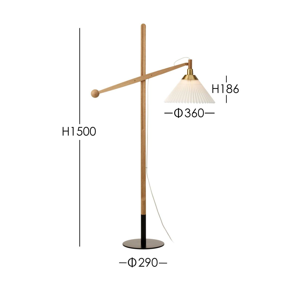 LE KLINT（レ・クリント） /  MODEL 325（モデル） / オーク / フロアランプ