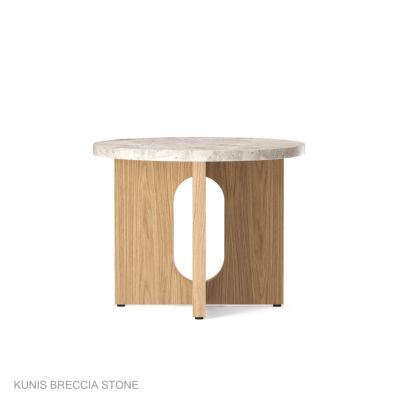 【ポイント10倍】Audo Copenhagen（オドー・コペンハーゲン） / ANDROGYNE SIDE TABLE（アンドロジーン サイドテーブル）Φ50 / KUNIS BRECCIA STONE / クニス ブラシア ストーン / 大理石 / ナチュラルオークベース