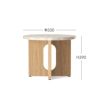 Audo Copenhagen（オドー・コペンハーゲン） / ANDROGYNE SIDE TABLE（アンドロジュネ サイドテーブル）Φ50 / Sand Kunis Breccia / ナチュラルオークベース