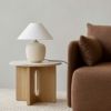 Audo Copenhagen（オドー・コペンハーゲン） / ANDROGYNE SIDE TABLE（アンドロジュネ サイドテーブル）Φ50 / Sand Kunis Breccia / ナチュラルオークベース