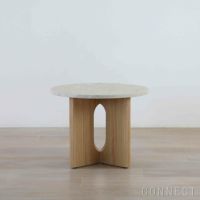 Audo Copenhagen（オドー・コペンハーゲン） / ANDROGYNE SIDE TABLE（アンドロジュネ サイドテーブル）Φ50 / Sand Kunis Breccia / ナチュラルオークベース