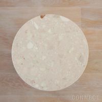 Audo Copenhagen（オドー・コペンハーゲン） / ANDROGYNE SIDE TABLE（アンドロジュネ サイドテーブル）Φ50 / Sand Kunis Breccia / ナチュラルオークベース