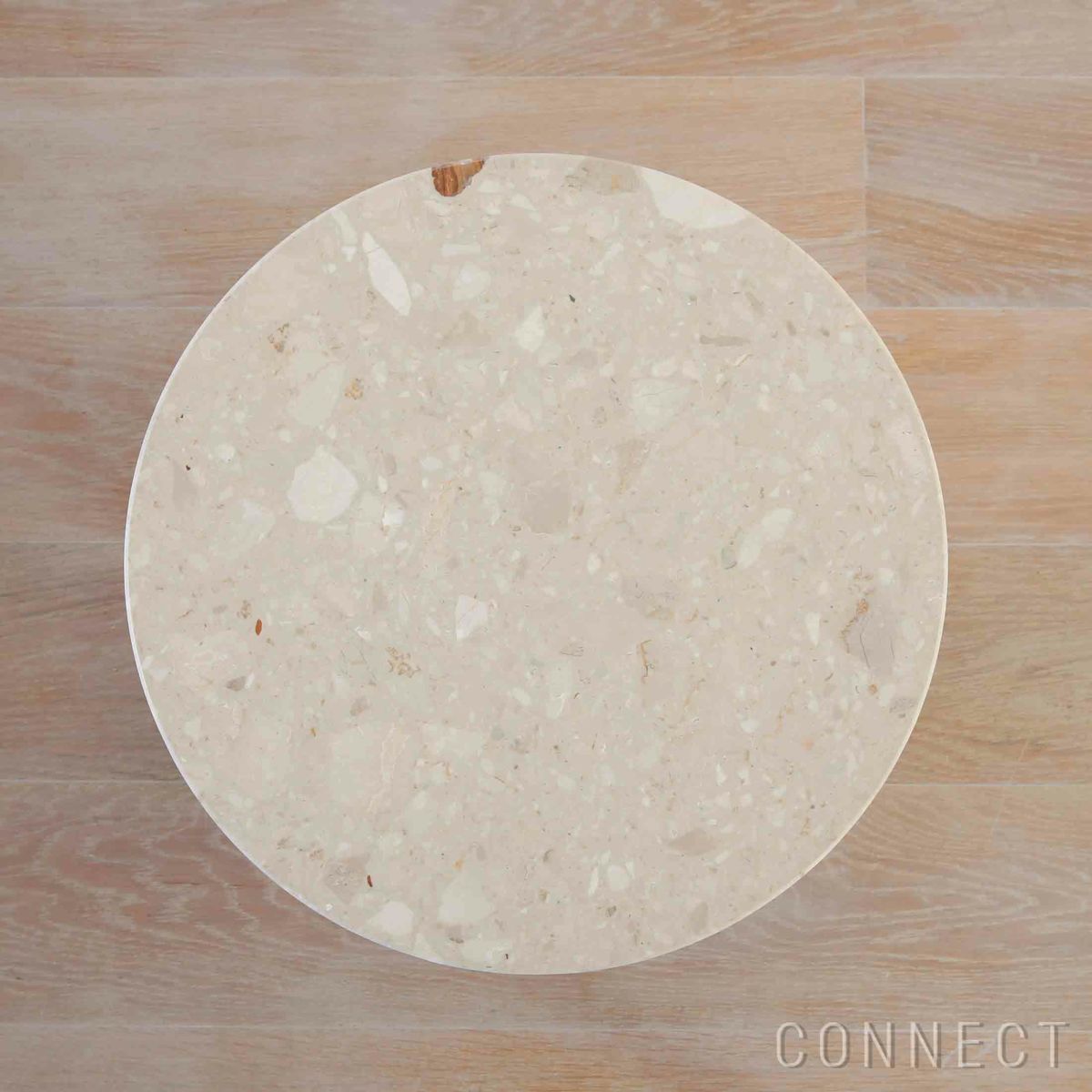 Audo Copenhagen（オドー・コペンハーゲン） / ANDROGYNE SIDE TABLE（アンドロジュネ サイドテーブル）Φ50 / Sand Kunis Breccia / ナチュラルオークベース