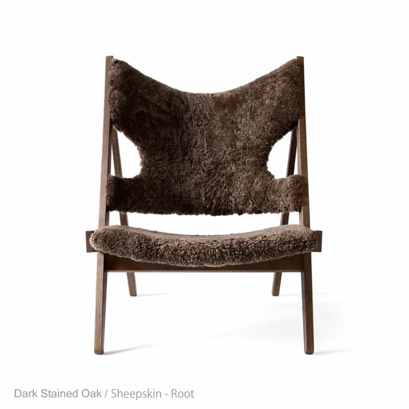  Audo Copenhagen（オドー・コペンハーゲン） / KNITTING LOUNGE CHAIR（ニッティング ラウンジチェア） / ダークステインドオーク / シープスキン Root（ルート）