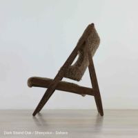  Audo Copenhagen（オドー・コペンハーゲン） / KNITTING LOUNGE CHAIR（ニッティング ラウンジチェア） / ダークステインドオーク / シープスキン Root（ルート）