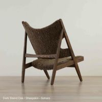  Audo Copenhagen（オドー・コペンハーゲン） / KNITTING LOUNGE CHAIR（ニッティング ラウンジチェア） / ダークステインドオーク / シープスキン Root（ルート）