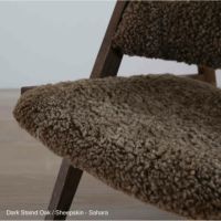  Audo Copenhagen（オドー・コペンハーゲン） / KNITTING LOUNGE CHAIR（ニッティング ラウンジチェア） / ダークステインドオーク / シープスキン Root（ルート）