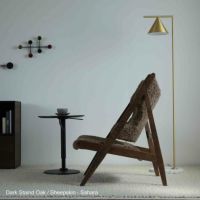  Audo Copenhagen（オドー・コペンハーゲン） / KNITTING LOUNGE CHAIR（ニッティング ラウンジチェア） / ダークステインドオーク / シープスキン Root（ルート）