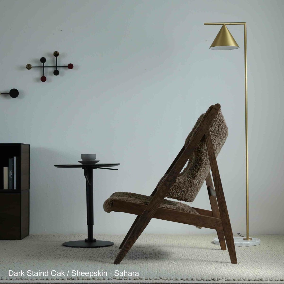  Audo Copenhagen（オドー・コペンハーゲン） / KNITTING LOUNGE CHAIR（ニッティング ラウンジチェア） / ダークステインドオーク / シープスキン Root（ルート）