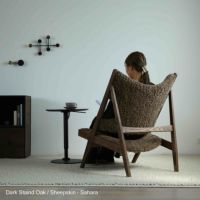  Audo Copenhagen（オドー・コペンハーゲン） / KNITTING LOUNGE CHAIR（ニッティング ラウンジチェア） / ダークステインドオーク / シープスキン Root（ルート）
