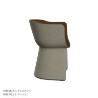 FRITZ HANSEN（フリッツ・ハンセン） / MONOLIT（モノリット） / CM220 / Vidar（ヴィダー）0363 チェスナット×0222 ベージュ / レザーパイピングなしモデル / ダイニングチェア