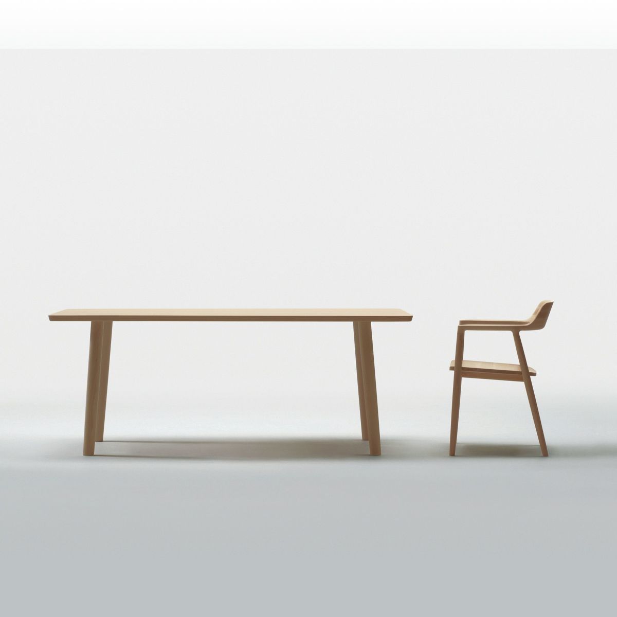 MARUNI COLLECTION（マルニコレクション） / HIROSHIMA ダイニングテーブル 180 / ビーチ材・ウレタン樹脂塗装（ナチュラルホワイト） / テーブル