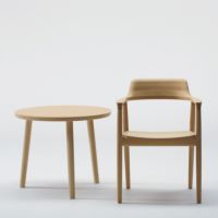 MARUNI COLLECTION（マルニコレクション） / HIROSHIMA エンドテーブル / ビーチ材・ウレタン樹脂塗装（ナチュラルホワイト） / テーブル