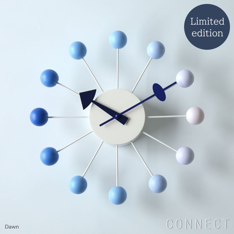 限定モデル】Vitra（ヴィトラ） / Wall Clocks（ウォールクロック） / Ball Clock（ボール クロック）Limited  Edition / Dawn（ドーン） / 掛け時計 | CONNECT