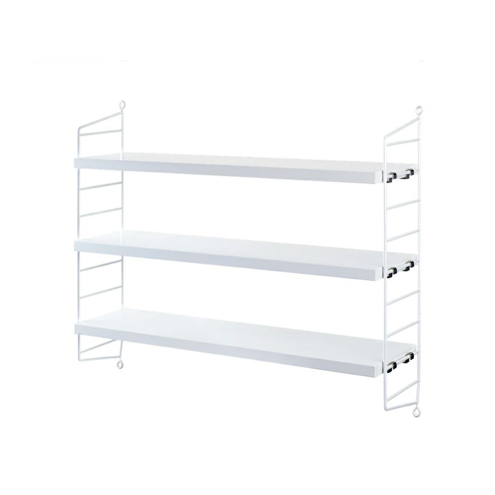 String Furniture（ストリング ファニチャー） / String Pocket（ストリング ポケット） / ホワイト×ホワイト / 石膏ボードアンカー付き / 壁面収納