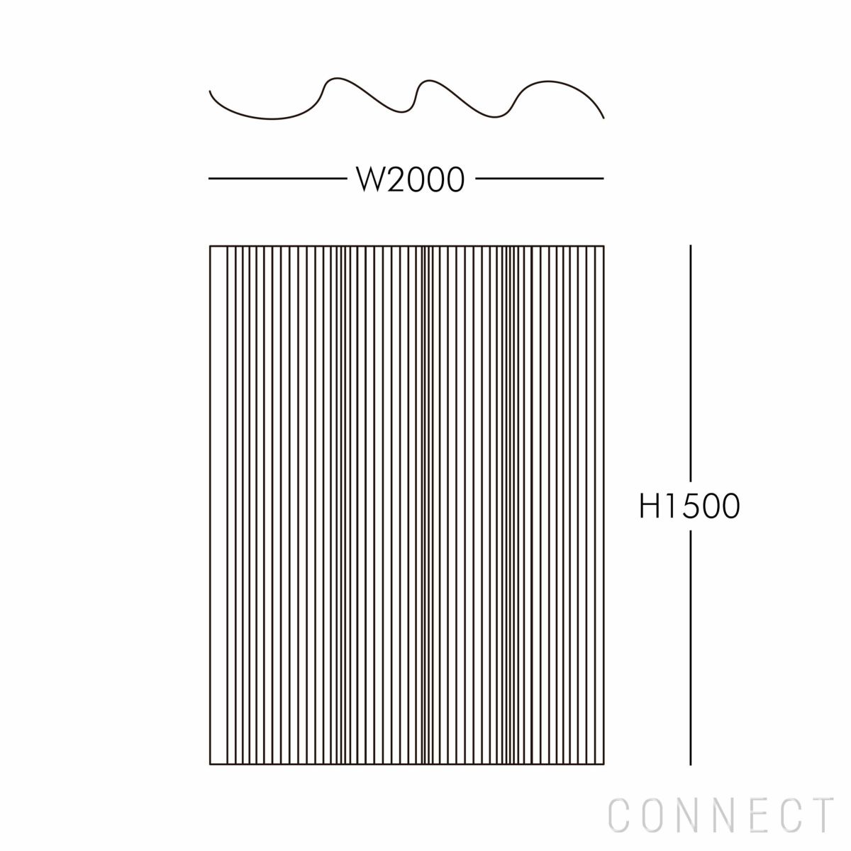 Artek（アルテック） / SCREEN 100（スクリーン） / Size B（H150cm） / パーテーション 100 / パイン材・ナチュラルラッカー仕上げ