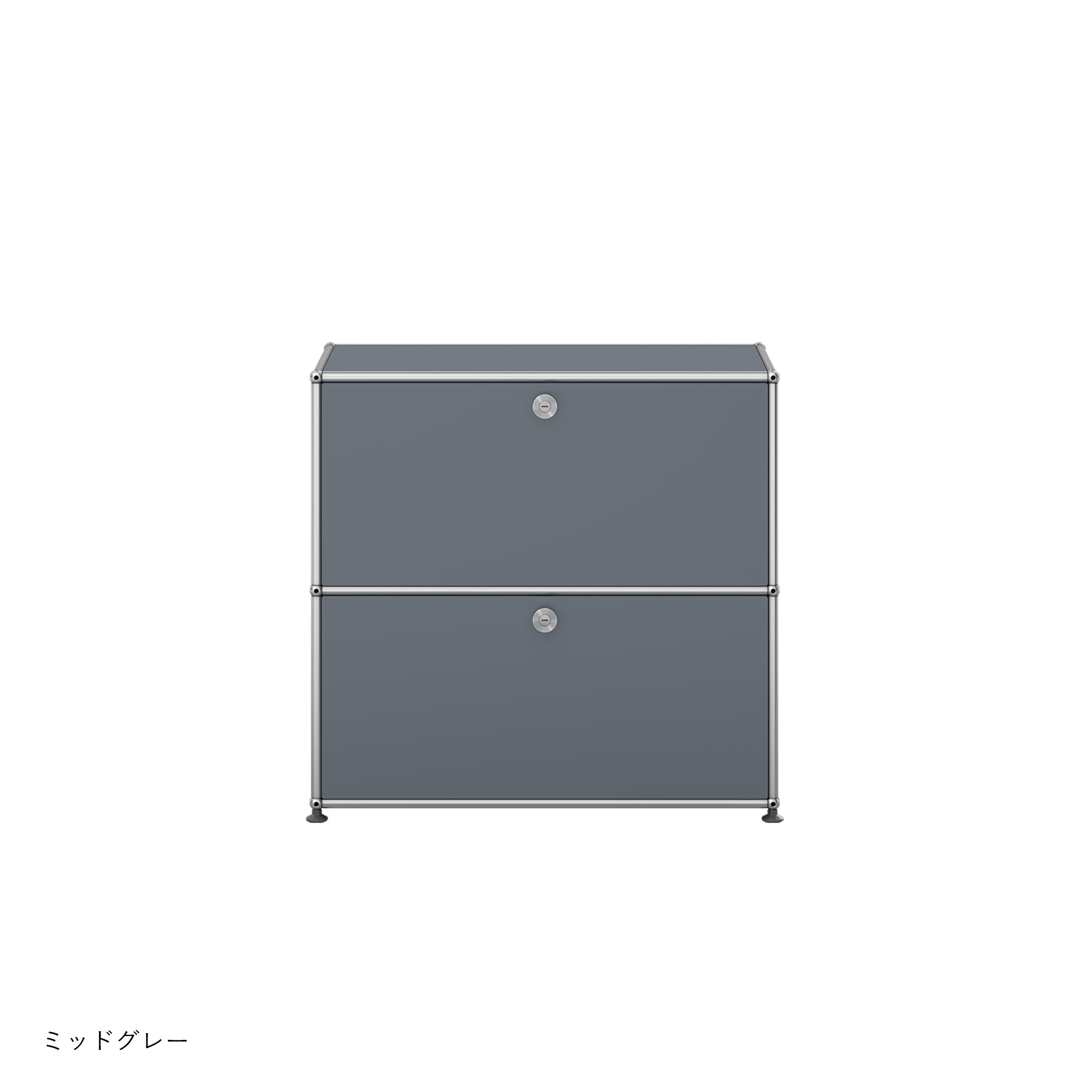 USM（ユーエスエム） / USM Haller Sideboard（USMハラー サイドボード） / W773×D373×H740mm / ドロップダウンドア×2 / USMミッドグレー