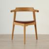 PP Mobler（PPモブラー） / PP58/3（Tripod Chair） 3本脚 チェア / オーク材・クリアバイオオイル仕上げ / スタンダードレザー（India Red）